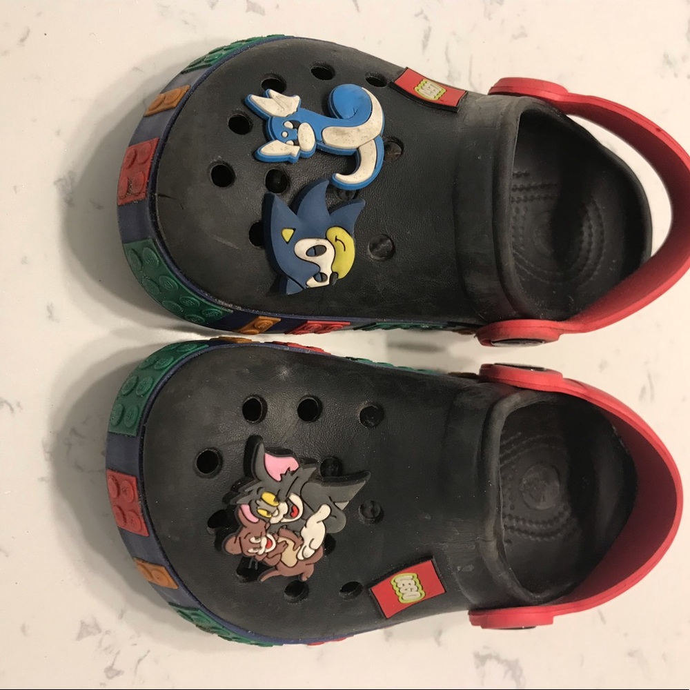 Lego Crocs Sz 4 boys sandals